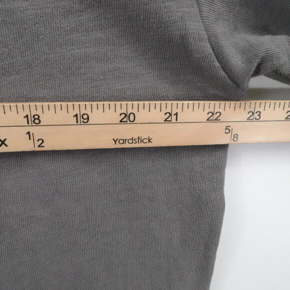 Rye 51 Shirt Mens Large Charcoal Mercer Distressed Long Sleeve Polo Casual - Picture 4 of 14